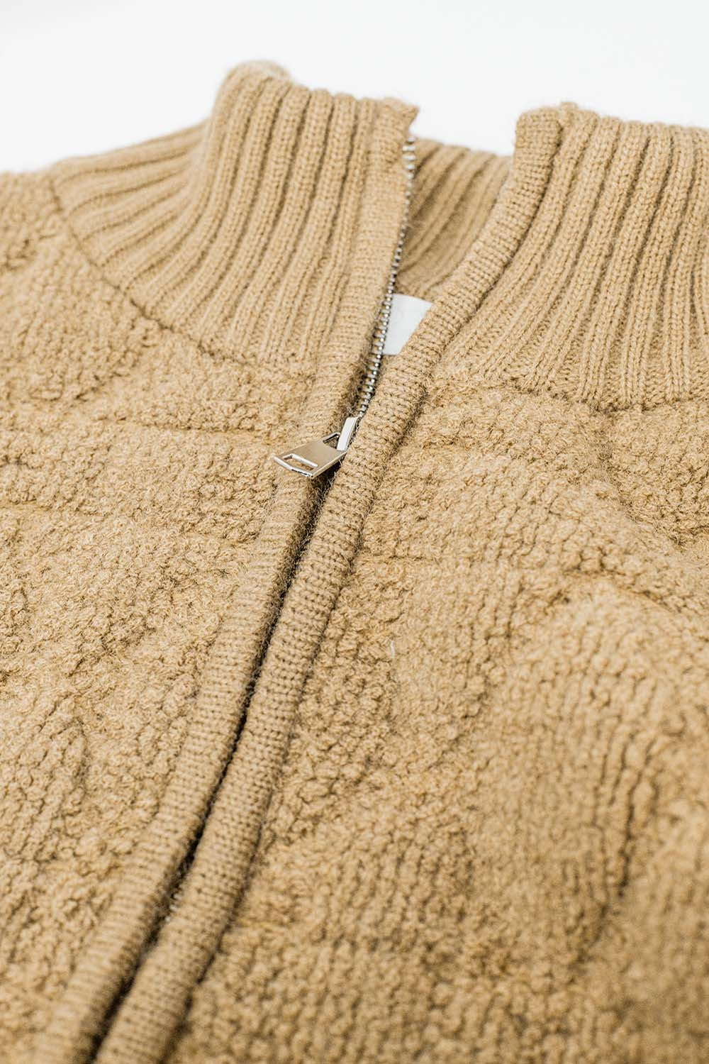 Golden Hour Chunky Knit Bomber