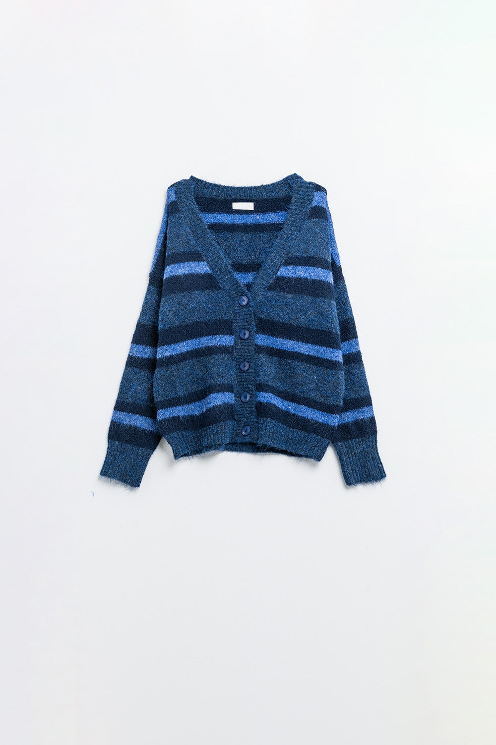 Cozy Stripes Fluffy Cardigan