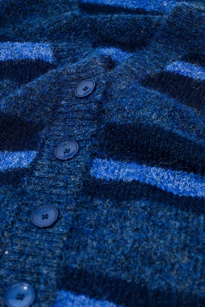 Cozy Stripes Fluffy Cardigan