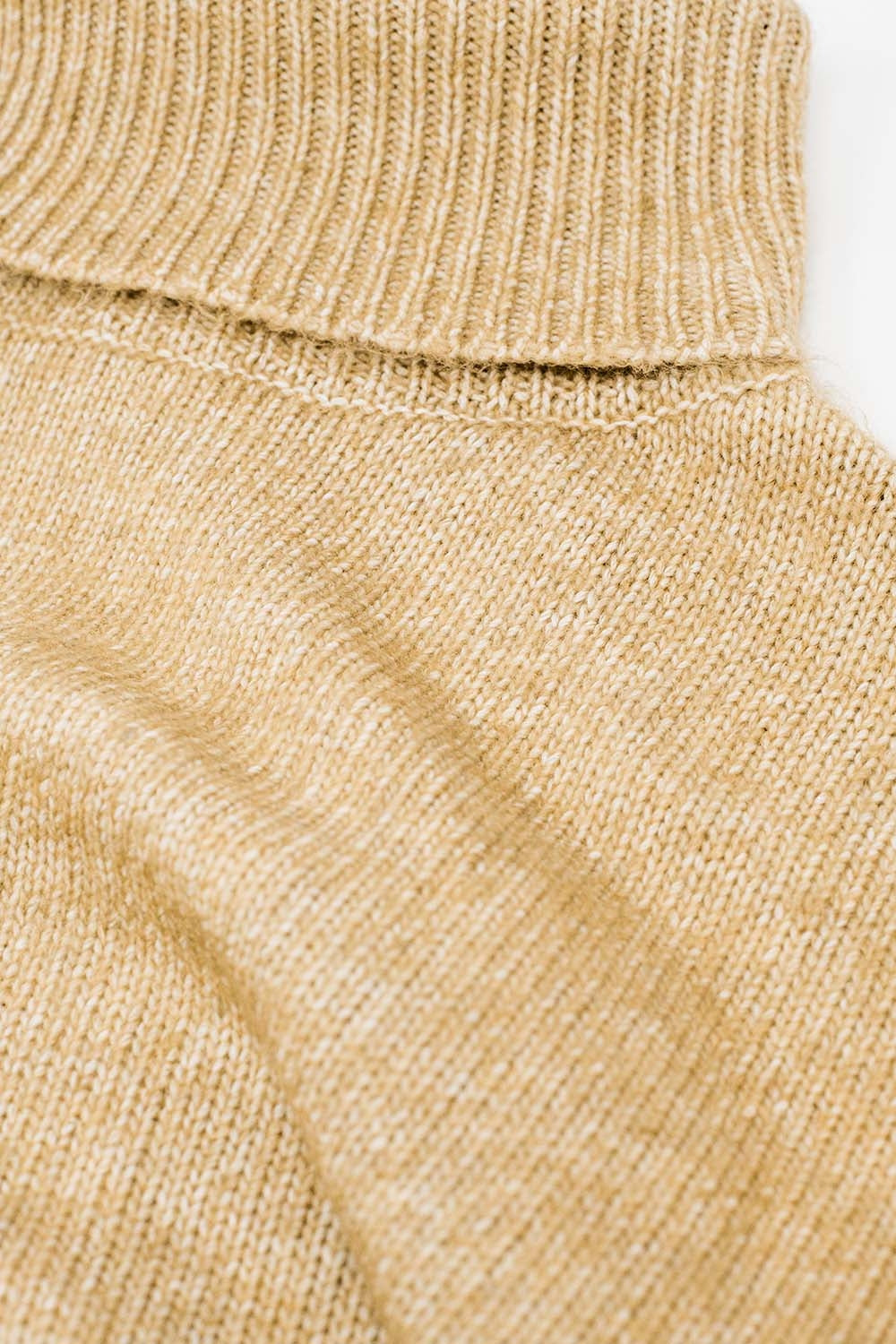 Cozy Chic Turtleneck Beige Sweater