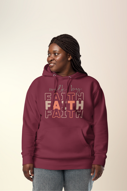 Maroon Faith Premium Hoodie