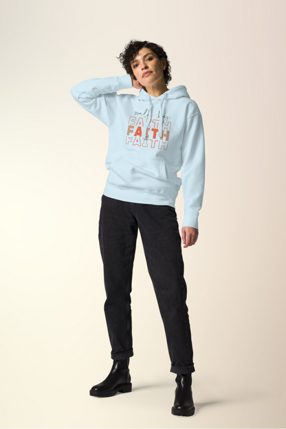 Sky Blue Faith Premium Hoodie