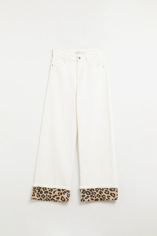 Fierce Finish Wide-Leg Pants - Cream