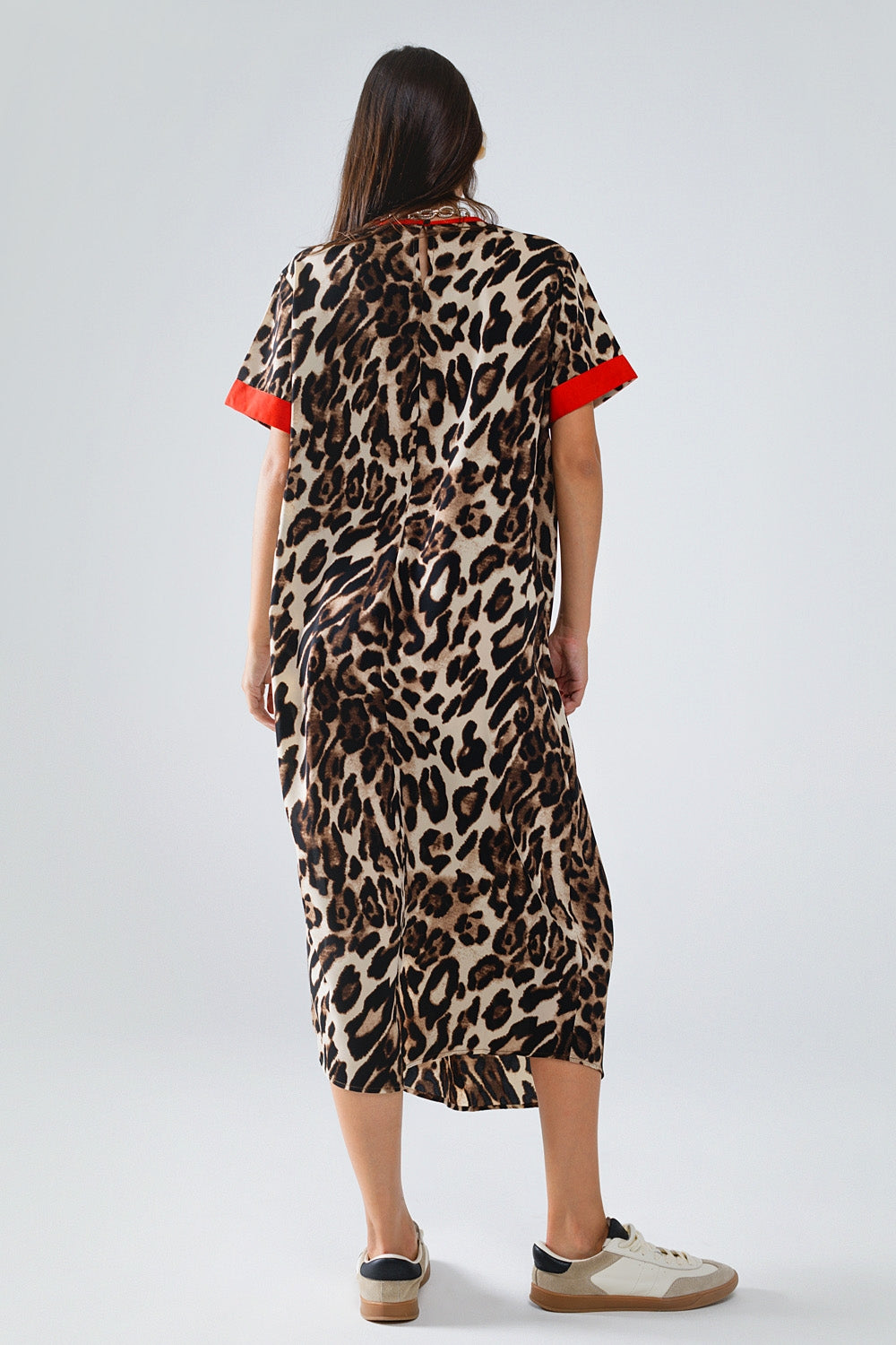 Wild Elegance Knotted Leopard Maxi