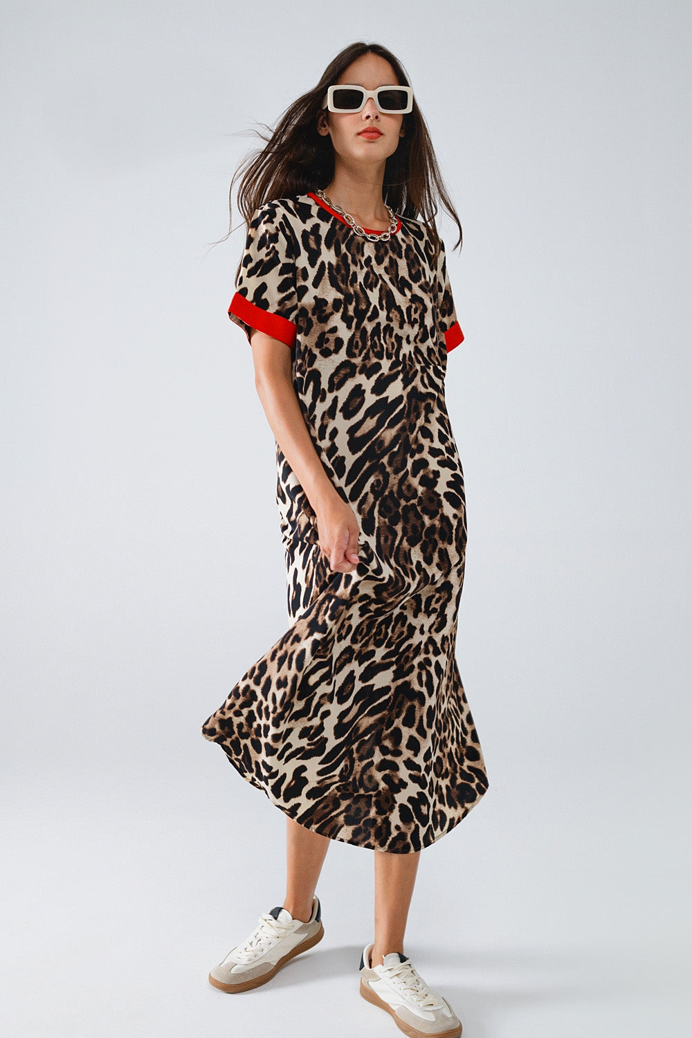 Wild Elegance Knotted Leopard Maxi