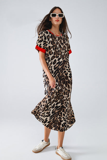 Wild Elegance Knotted Leopard Maxi