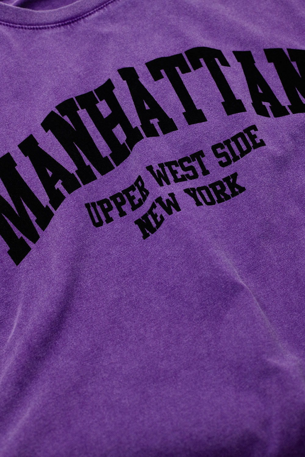 Manhattan Oversized Short Sleeve Tee – Purple