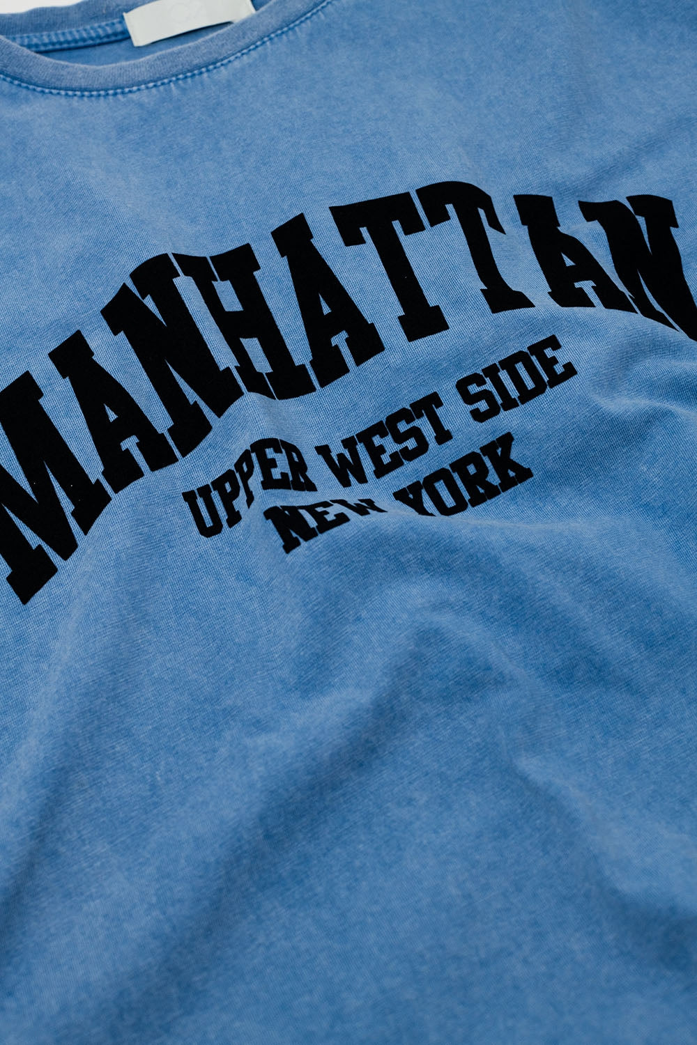 Manhattan Oversized Short Sleeve Tee – Blue