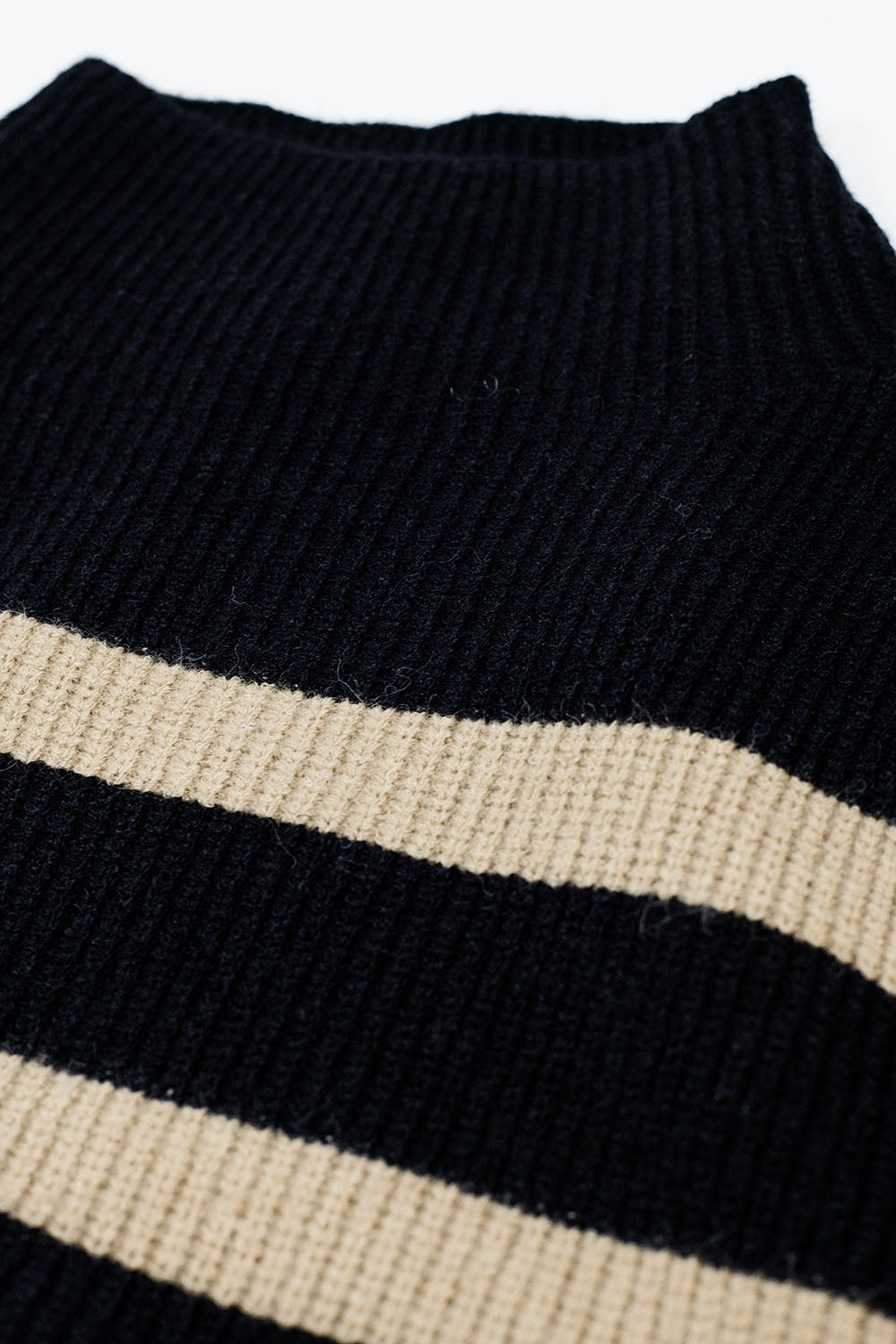 Striped Elegance Knit Sweater