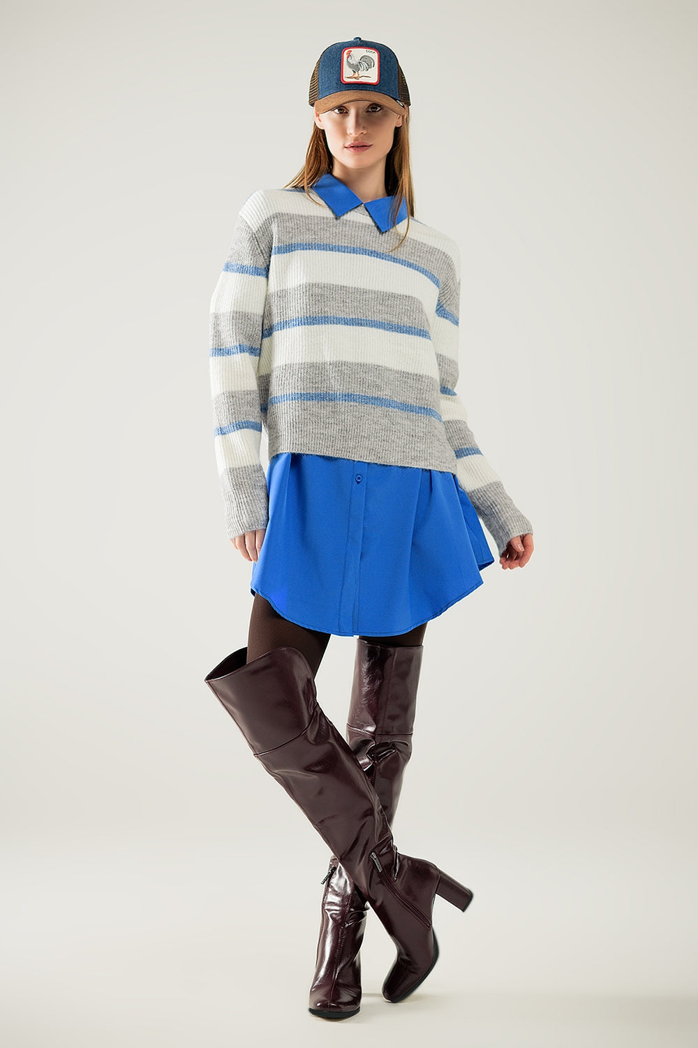 Cloudline Striped Knit Sweater