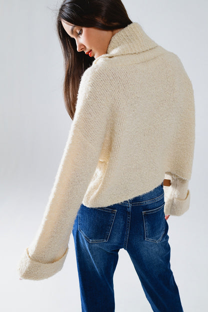 Cozy Chic High-Neck Knit Sweater