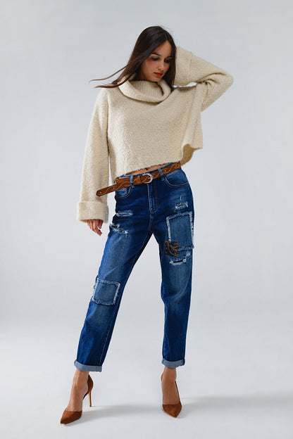 Cozy Chic High-Neck Knit Sweater