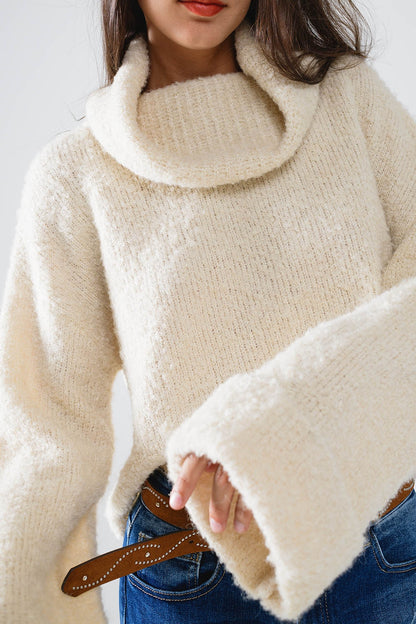 Cozy Chic High-Neck Knit Sweater