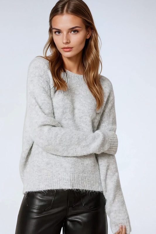 Sienna Luxe Knit Sweater - Grey