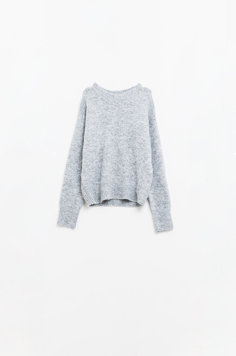 Camille Cozy Knit Sweater - Grey