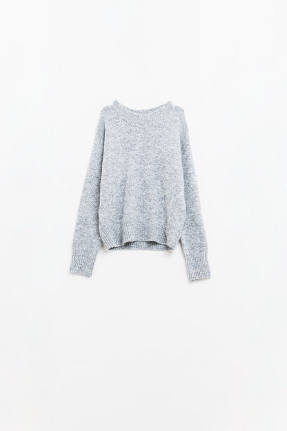 Camille Cozy Knit Sweater - Grey