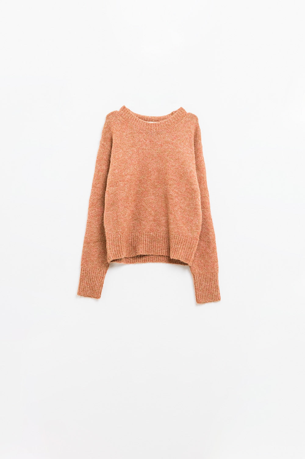 Camille Cozy Knit Sweater - Camel