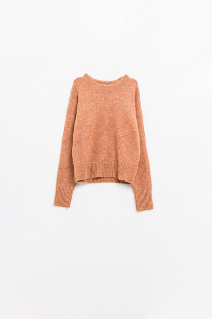 Camille Cozy Knit Sweater - Camel