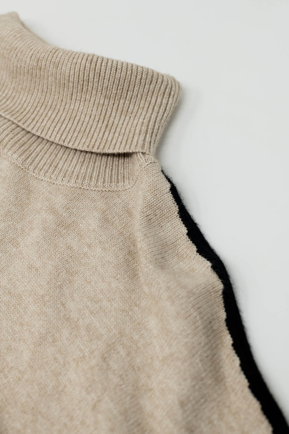 Sable Stripe Turtleneck Sweater