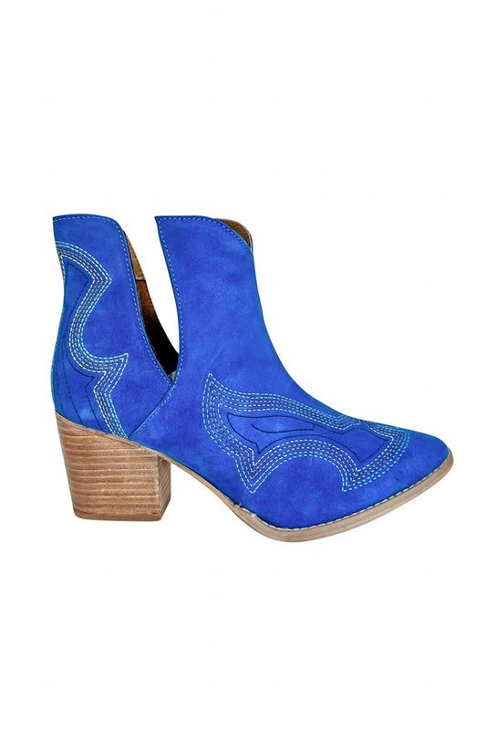 Sleek Sophistication Ankle Boots - Blue