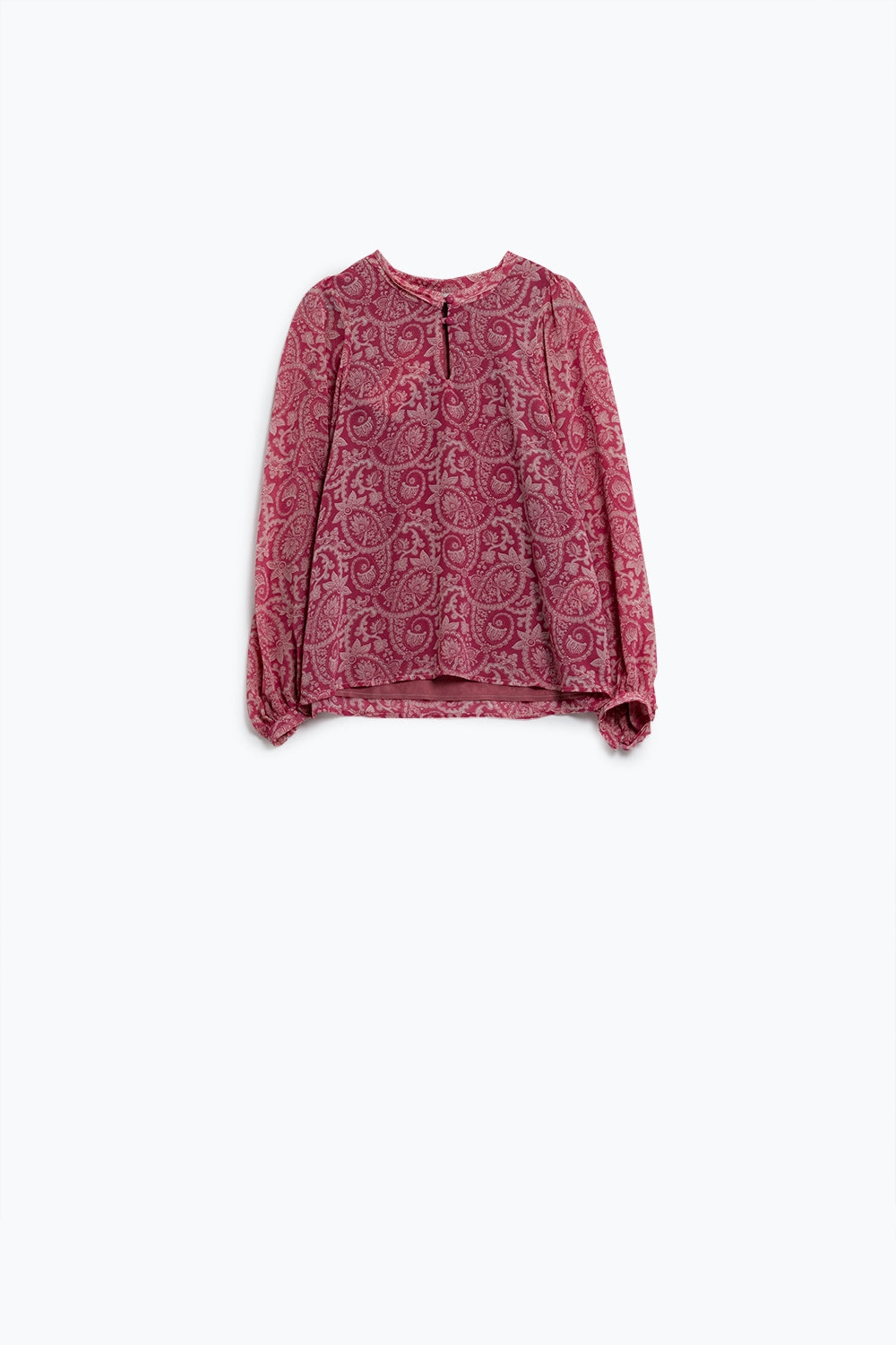 Garden Breeze Chiffon Blouse - Pink