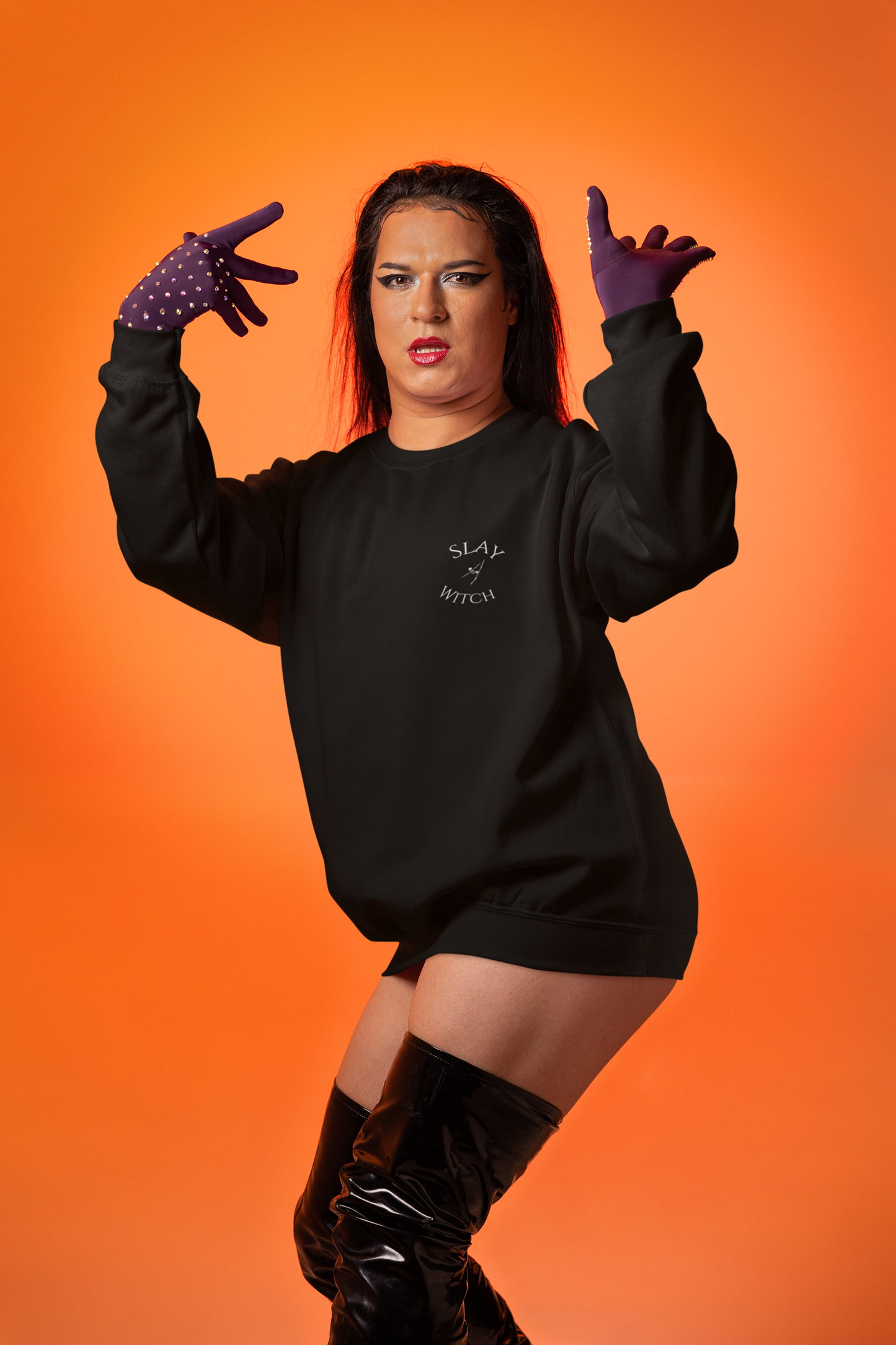 Slay Witch Black Sweatshirt - Redtop