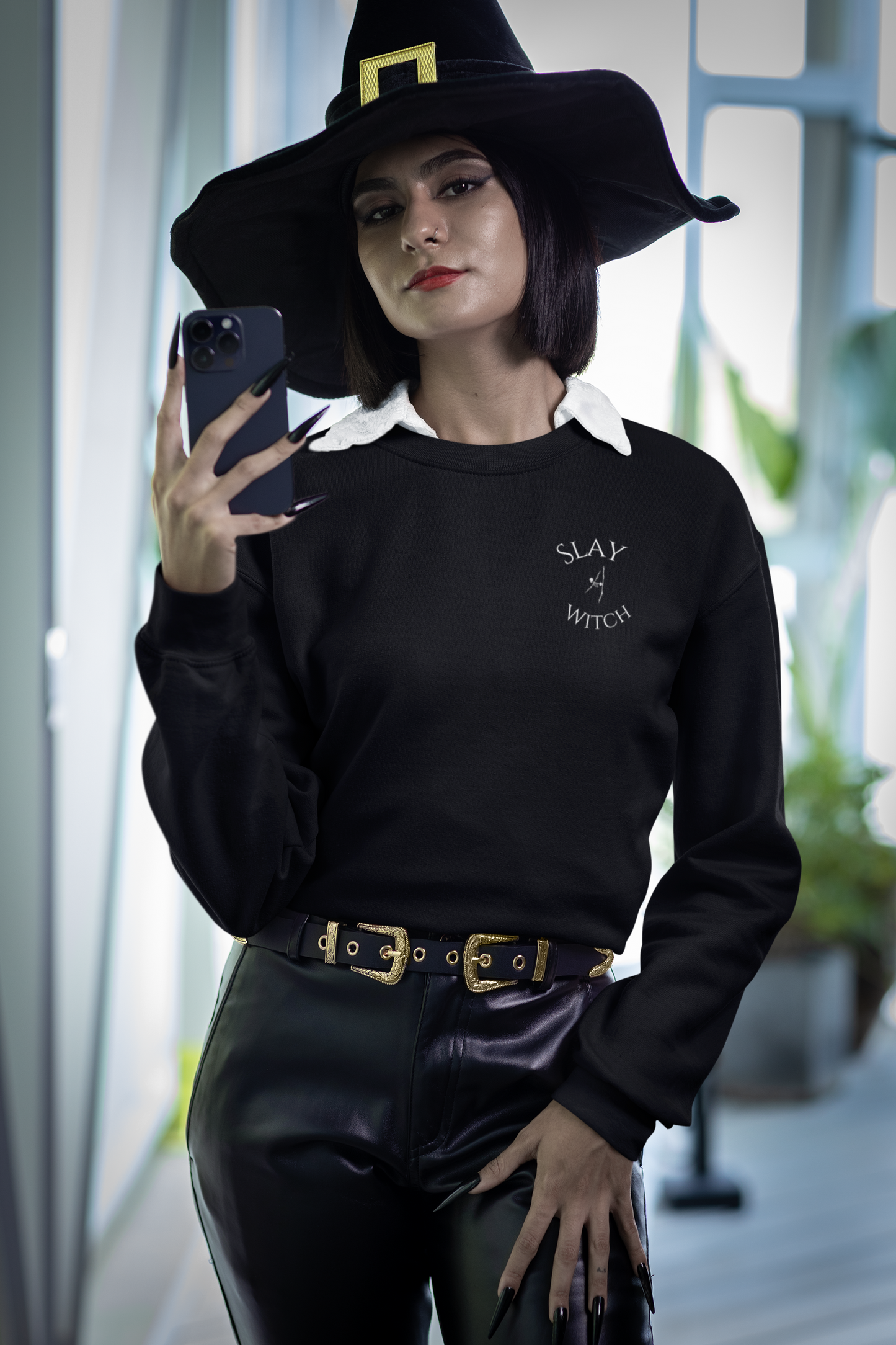 Slay Witch Black Sweatshirt - Redtop