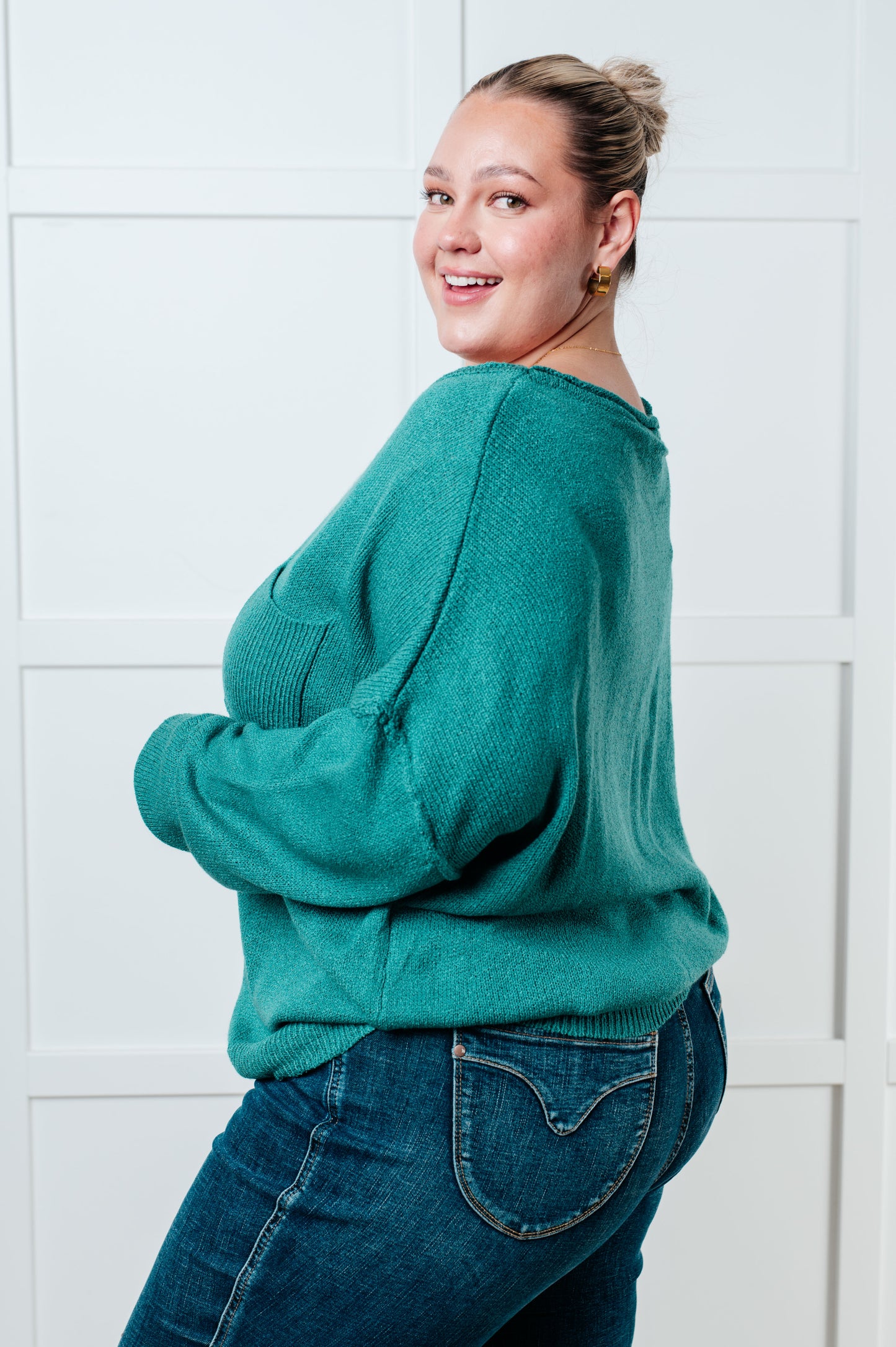 Seamlessly Chic Drop Shoulder Sweater