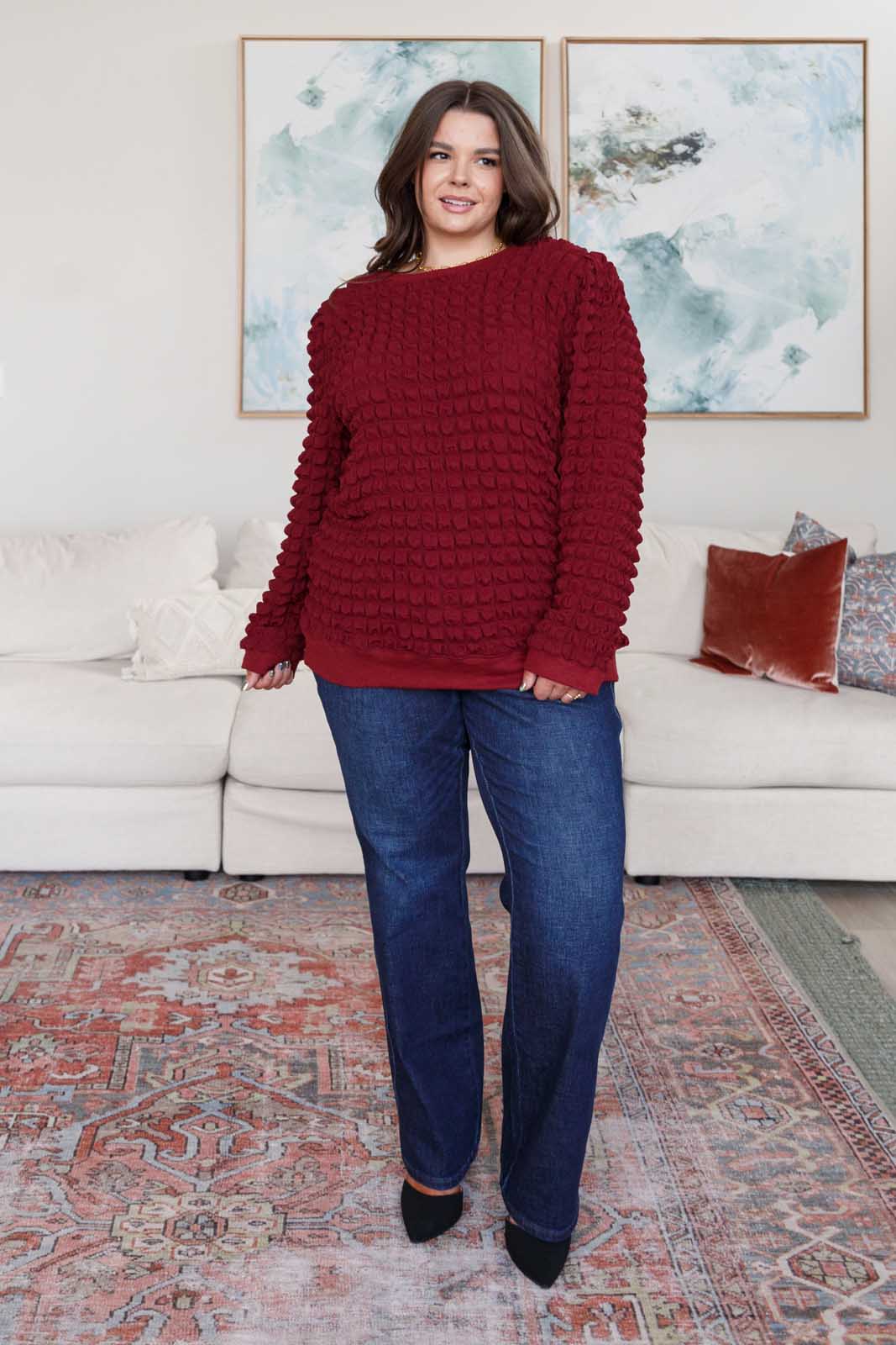 Soft Boundaries Bubble Sweater