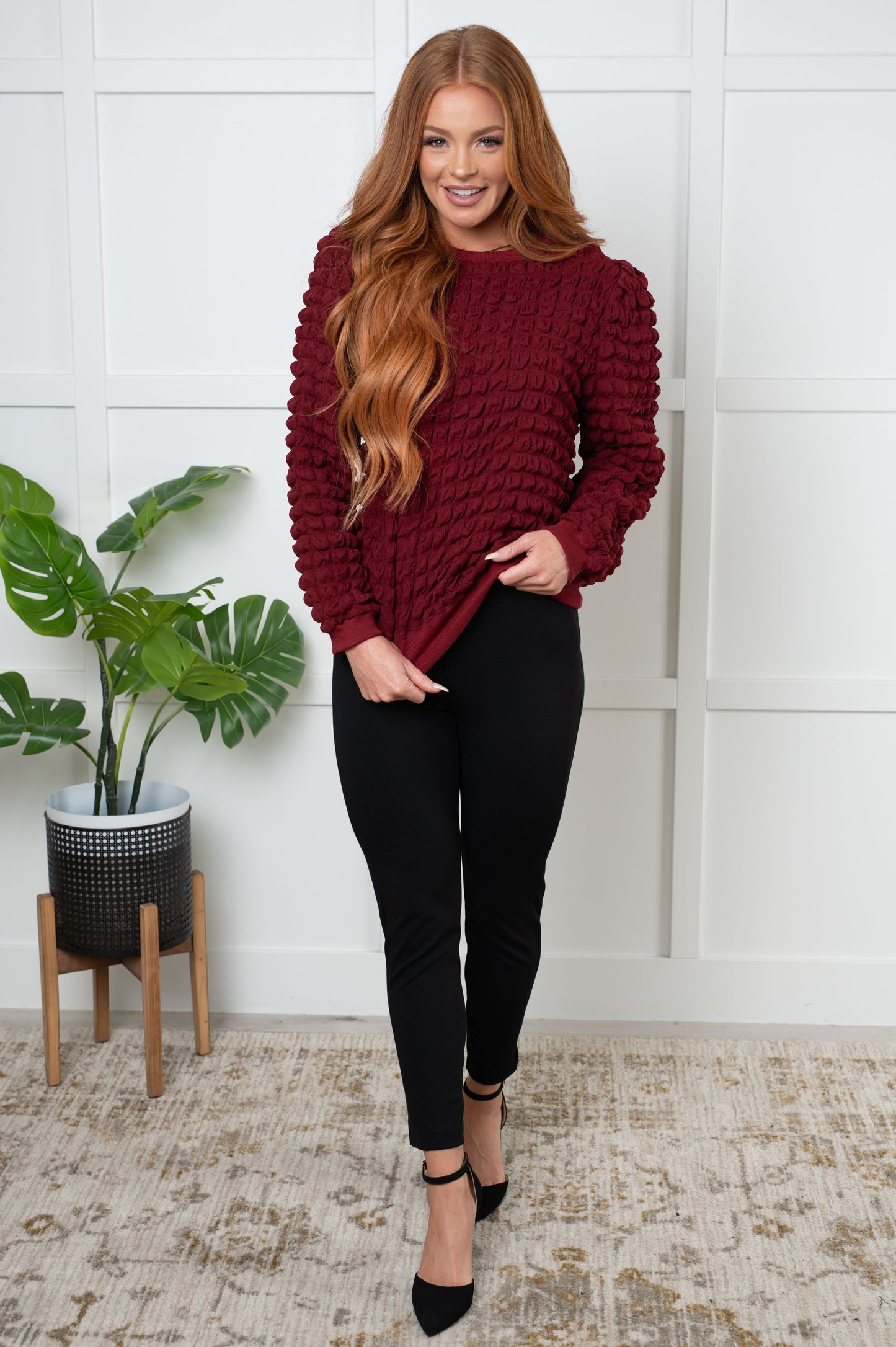 Soft Boundaries Bubble Sweater