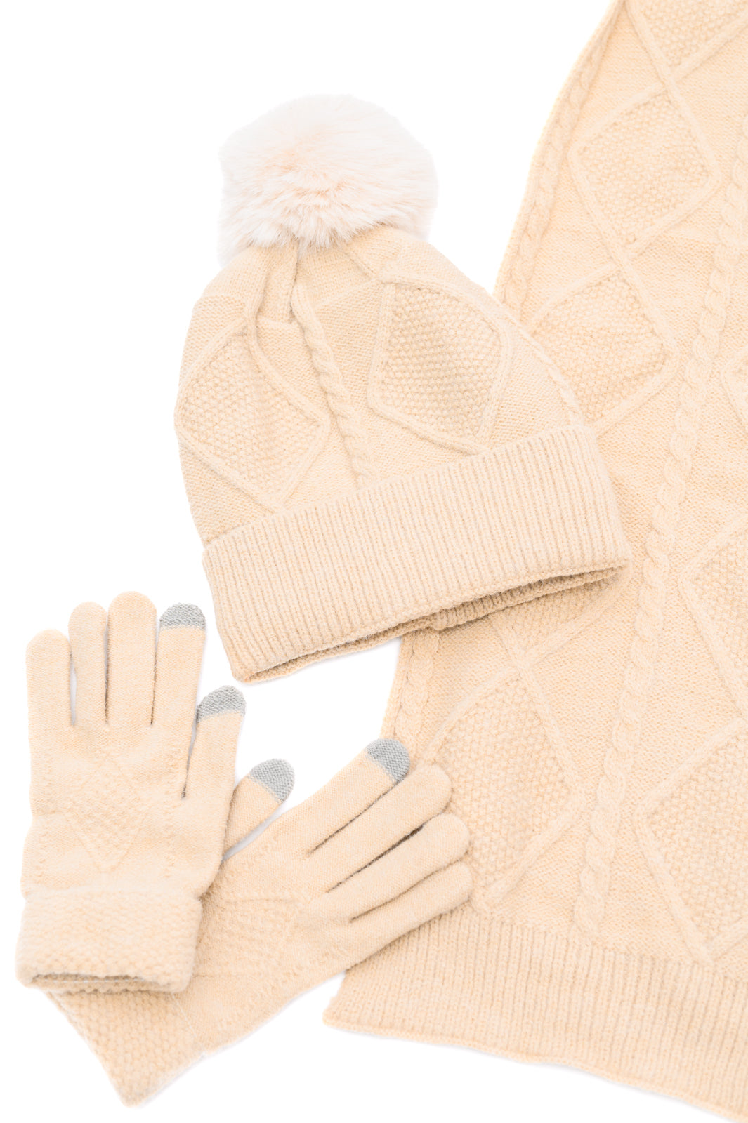 Winter Luxe Knit Set in Beige