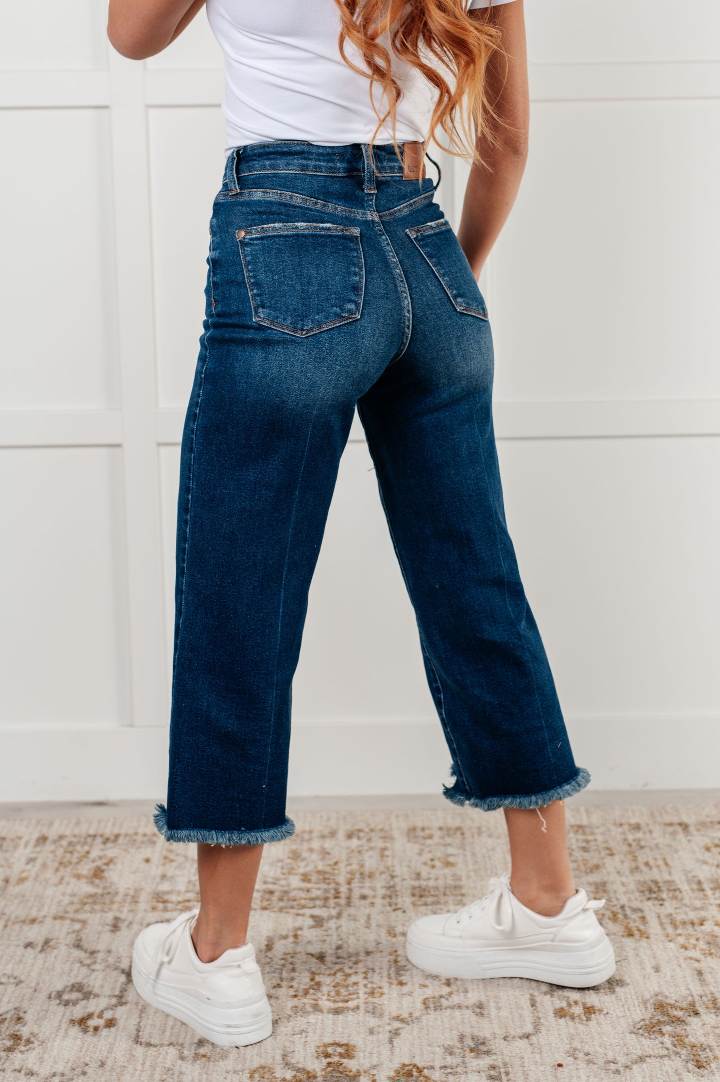 Urban Edge High Rise Wide Leg Crop Jeans