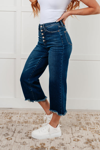 Urban Edge High Rise Wide Leg Crop Jeans