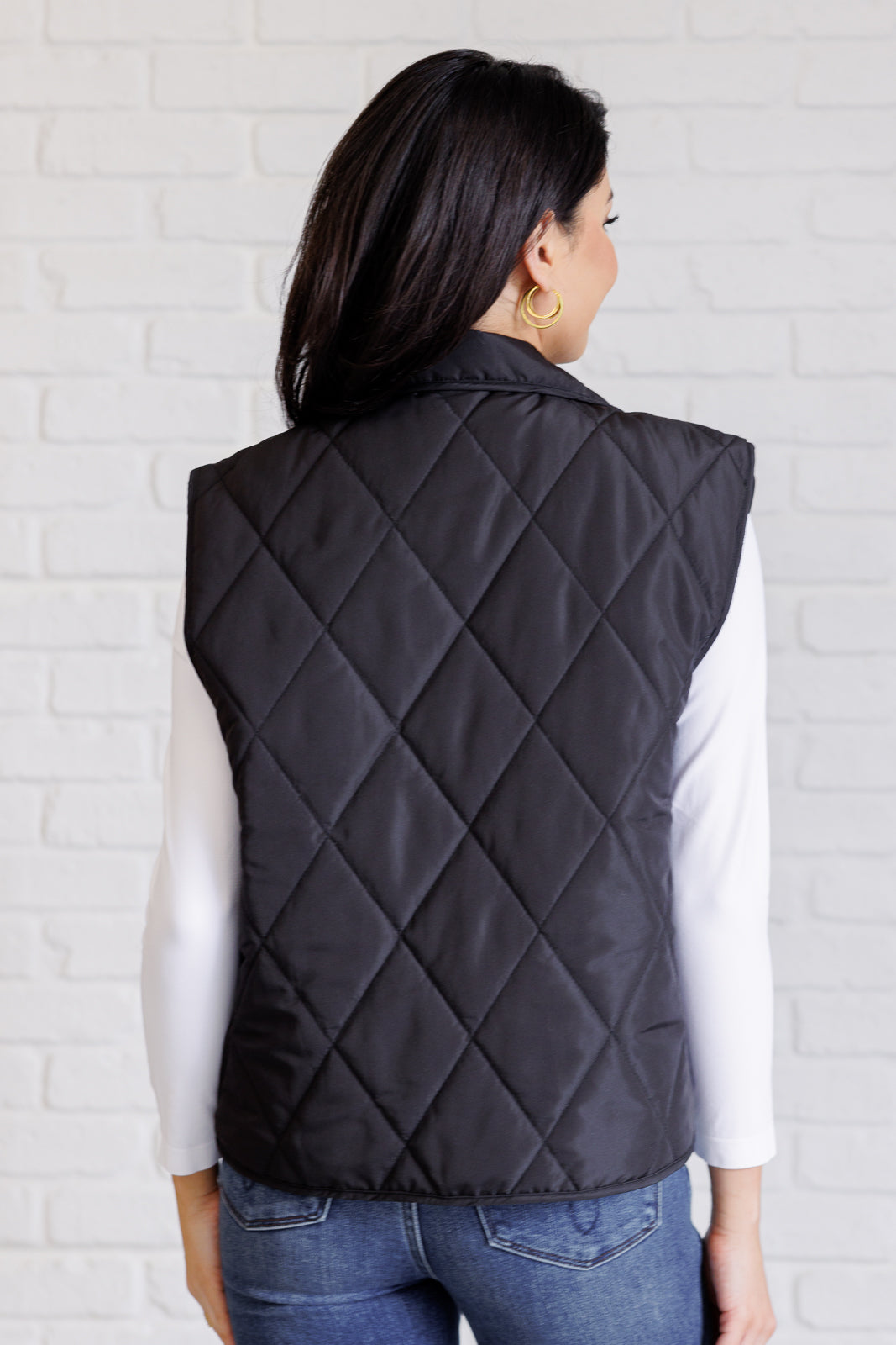 Chill Queen Quilted Puffer Vest - Black