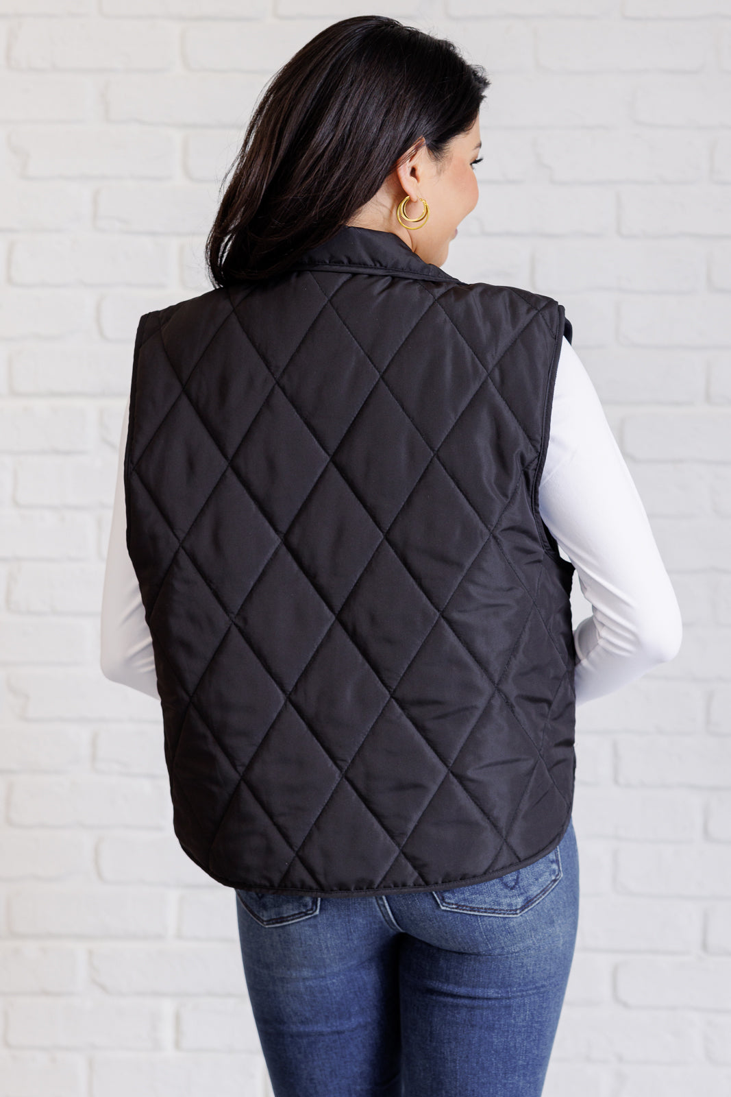 Chill Queen Quilted Puffer Vest - Black