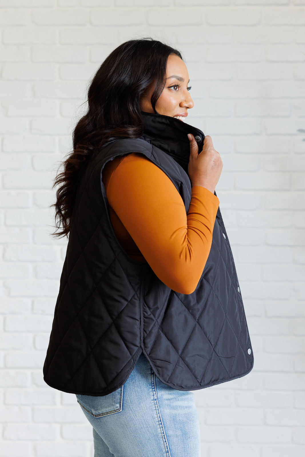 Chill Queen Quilted Puffer Vest - Black