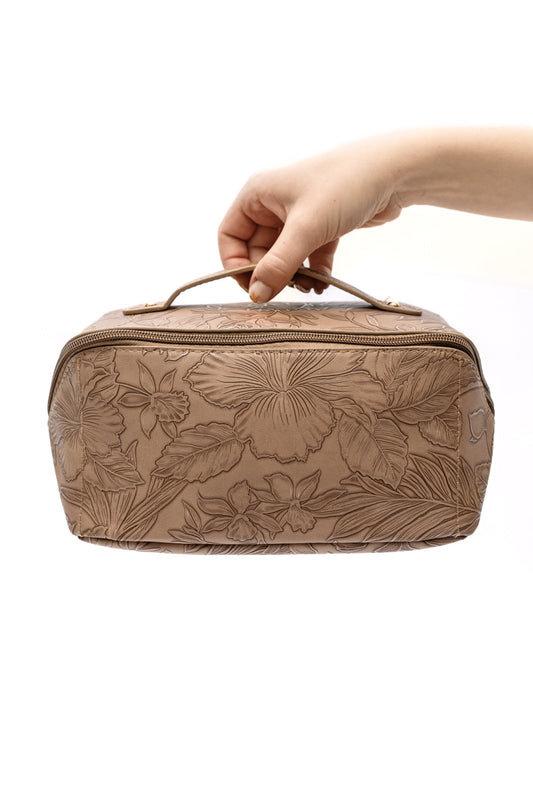 Glam On-The-Go Large Cosmetic Bag - Cream