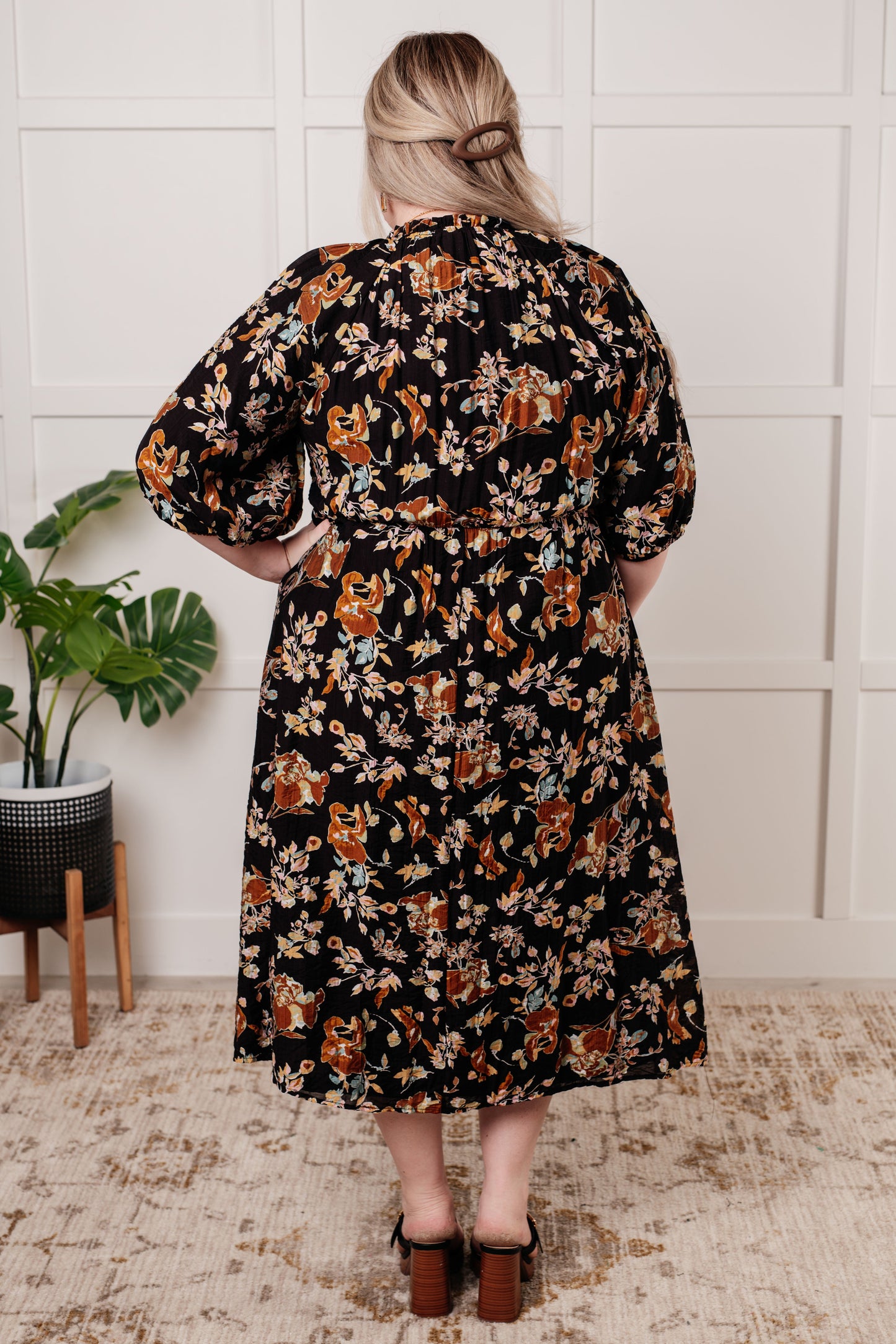 Blooming Romance Button-Front Dress