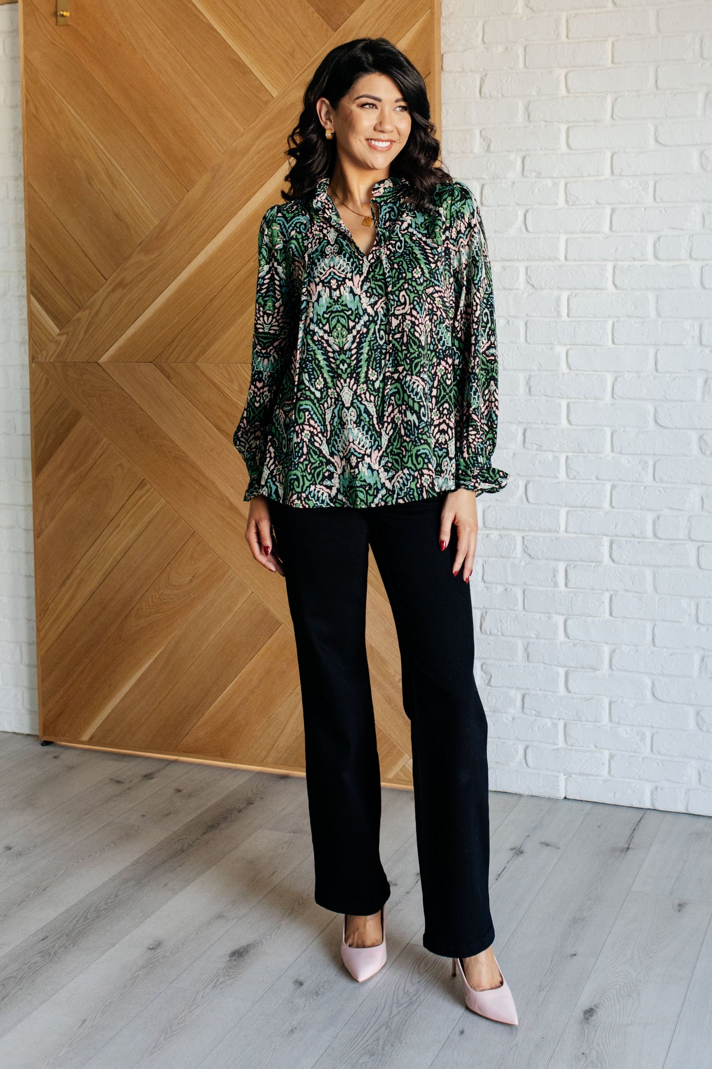 Refined Essence Damask Blouse