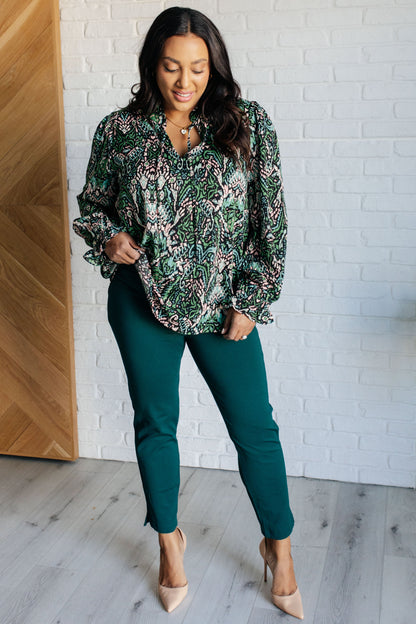 Refined Essence Damask Blouse