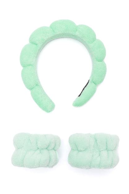 Green Bliss Headband & Wristband