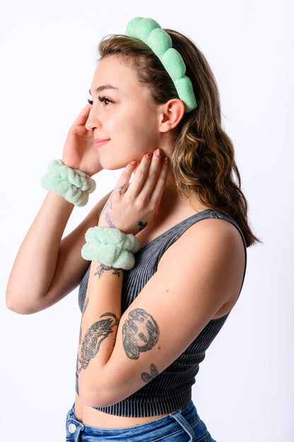 Green Bliss Headband & Wristband