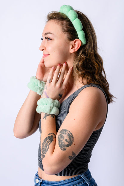 Green Bliss Headband & Wristband