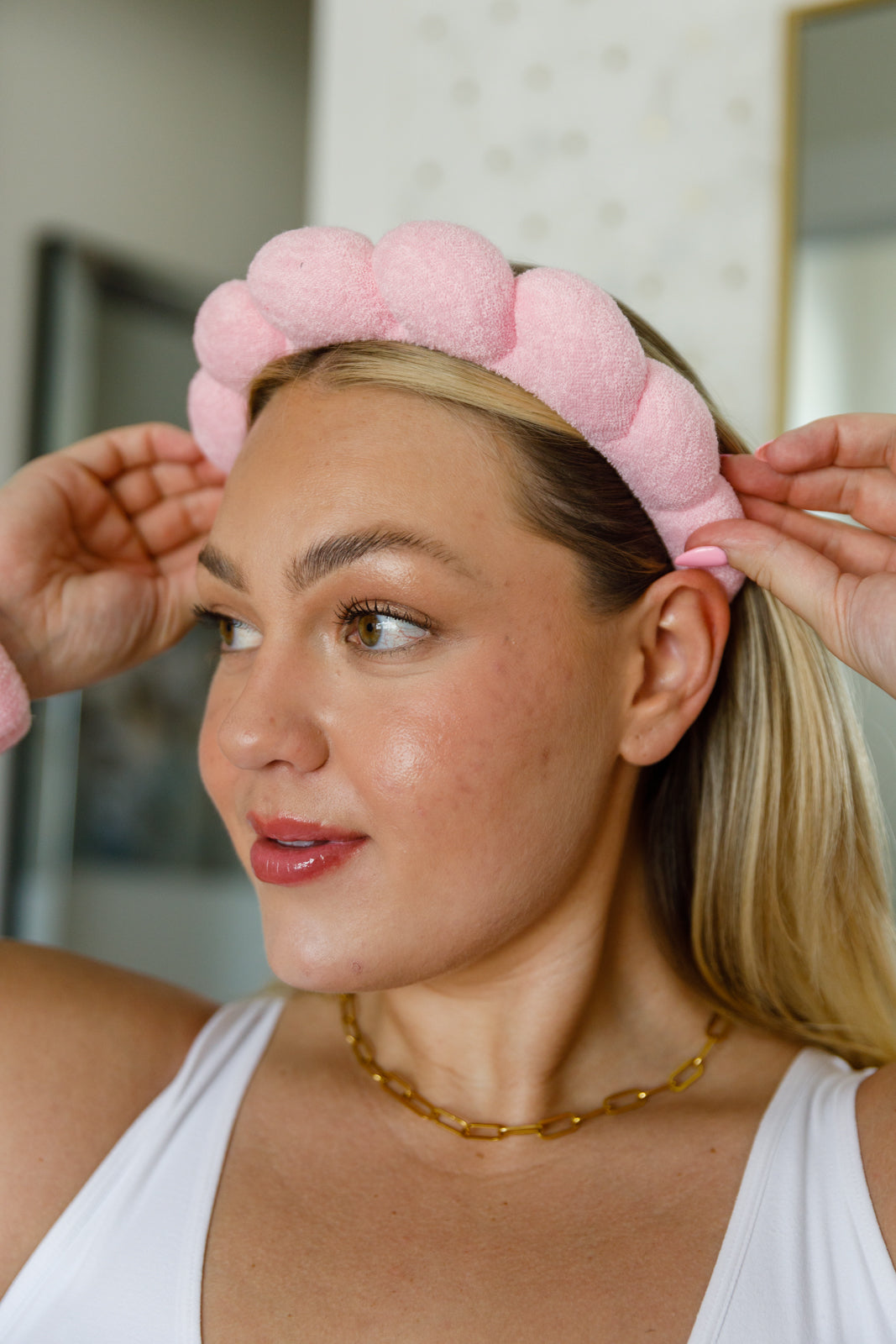 Pink Luxe Skincare Headband & Wristband