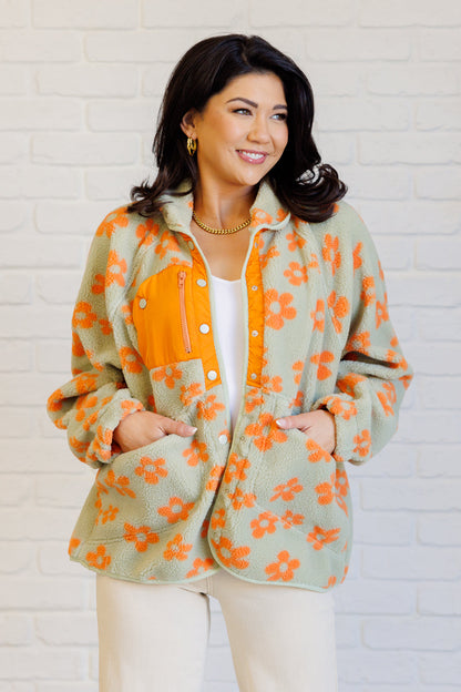 Floral Bliss Fleece Jacket