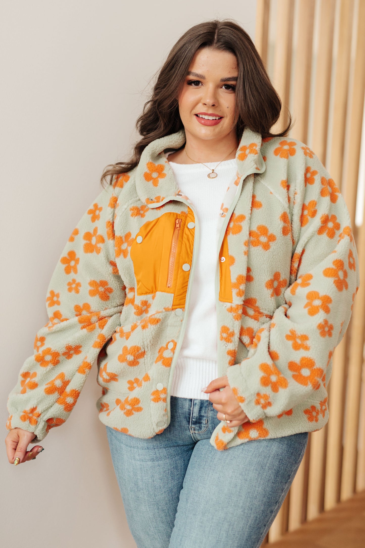 Floral Bliss Fleece Jacket