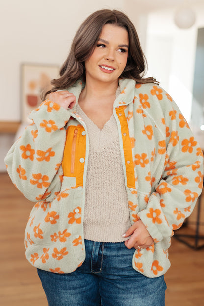 Floral Bliss Fleece Jacket