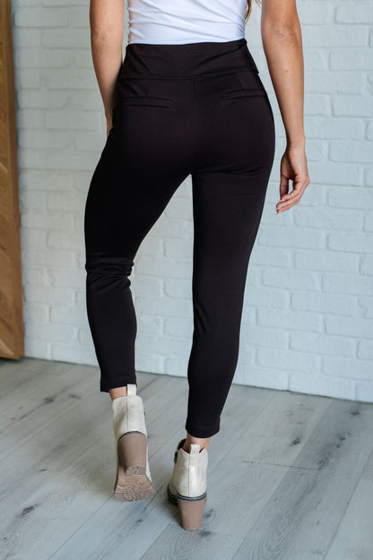 Natural Grace Skinny Pants in Chocolate - Redtop