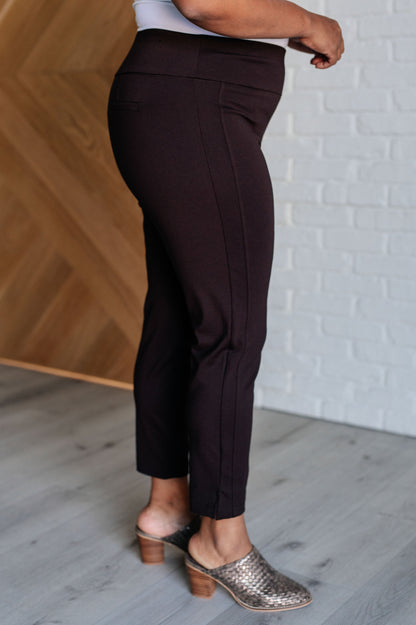 Natural Grace Skinny Pants in Chocolate - Redtop