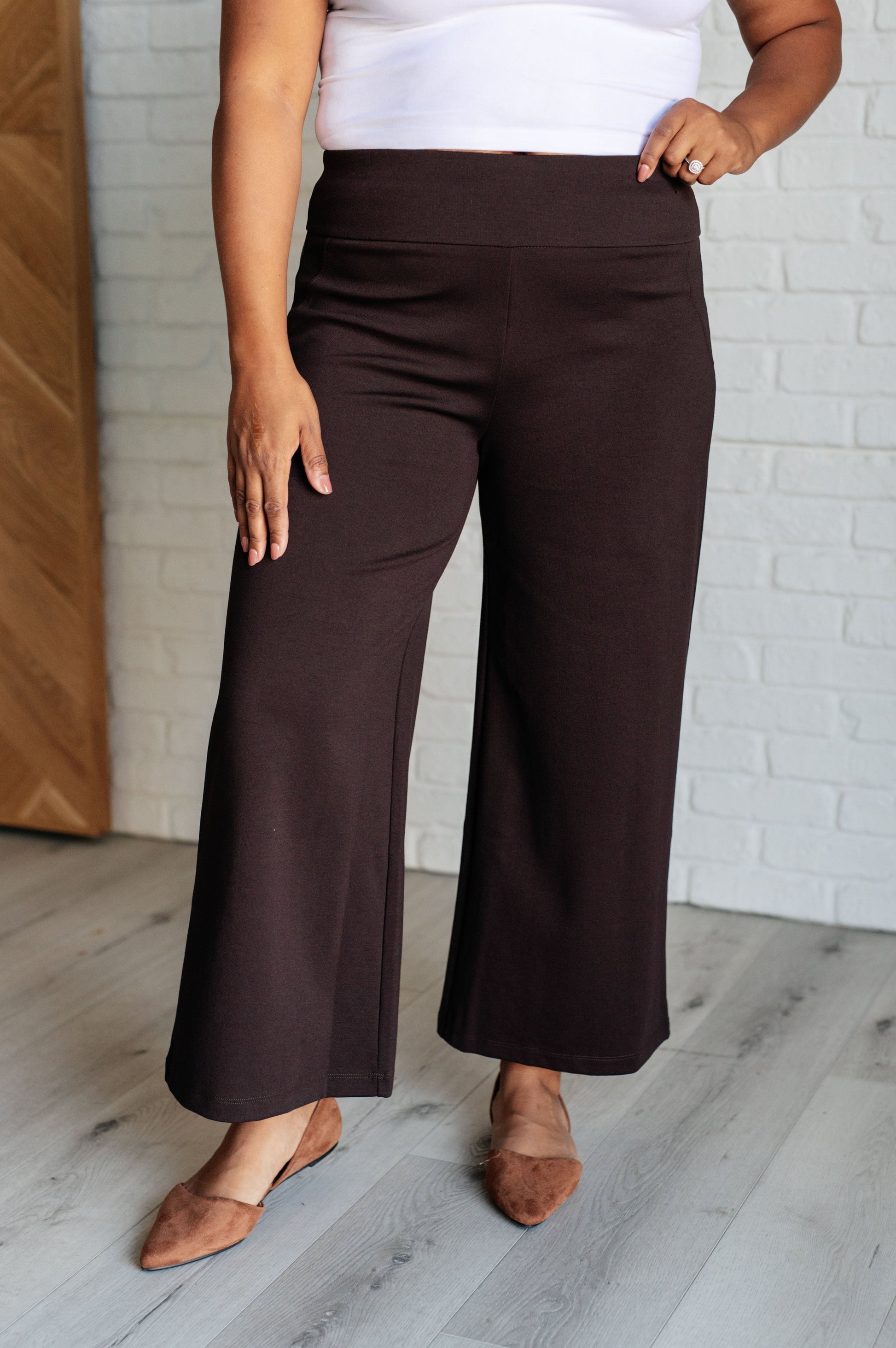 Cocoa Canvas Wide Leg Pants - Redtop